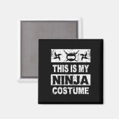 Retro Ninja Kostuum Halloween Voor Jongen Kinder M Magneet (Voorkant / Achterkant)