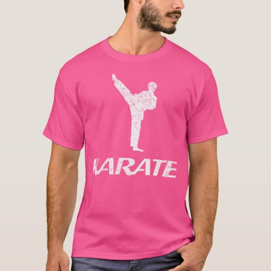 Retro Ninja Mannen Karate Kai Jujitsu Fighter T-shirt (Voorkant)
