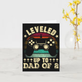 Retro Niveau Gestegen Tot Vader Van 2 Vaderdag Nie Kaart (Gele Bloem)