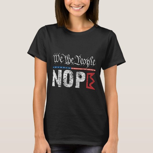 Retro No Kings Nope protestbord 4 juli Shirt (Voorkant)