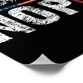 Retro No Kings Nope protestbord 4 juli Shirt Poster (Hoek)