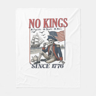 Retro No Kings Since 1776 Rejecting Kings Classic  Fleece Deken