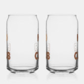 Retro "No Rush Club" for Relaxing Blikvorm Glas (Links)