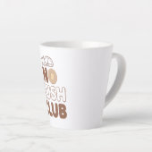 Retro "No Rush Club" for Relaxing Latte Mok (Rechterhoek)