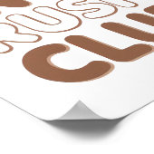 Retro "No Rush Club" for Relaxing Poster (Hoek)