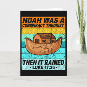 Retro Noach was een complotdenker toen het regende Kaart