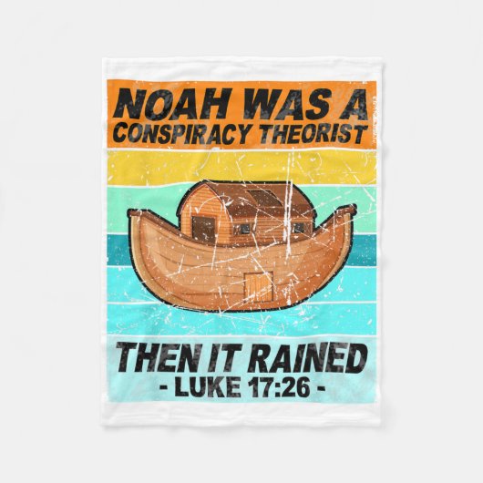 Retro Noah was een samenzweringstheoreticus en toe Fleece Deken (Voorkant)
