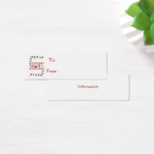 REtro NOEL reeks lichten Mini Visitekaartjes (Bureau)