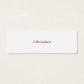 REtro NOEL reeks lichten Mini Visitekaartjes (Achterkant)