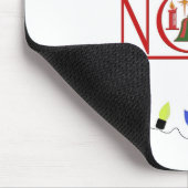 REtro NOEL reeks lichten Muismat (Hoek)