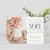 Retro  Noel Vakantie Kaart (Staand voorkant)