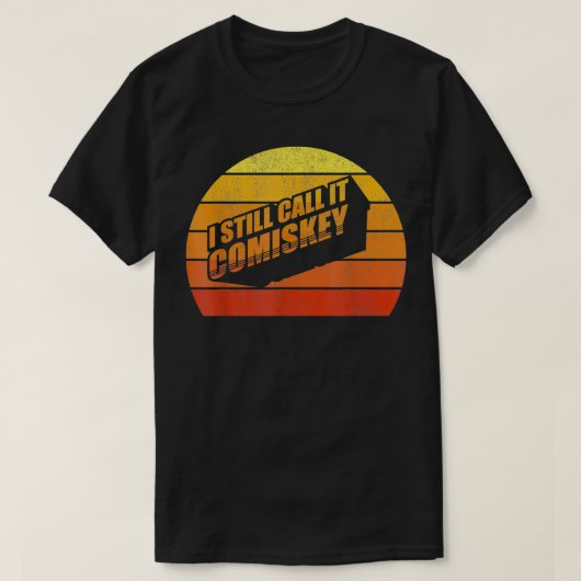 Retro noem ik nog steeds Comiskey Funny Base T-shirt (Design voorkant)