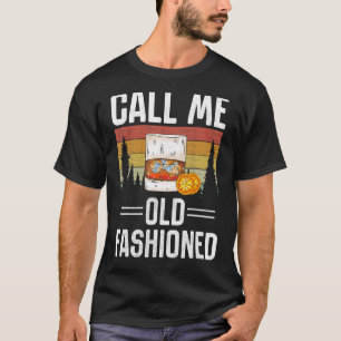 Retro Noem me Ouderwetse Whiskey Vintage 1 T-shirt