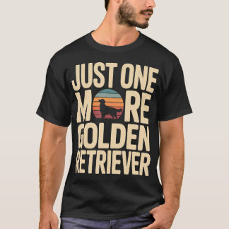 Retro Nog Eén Meer Goud Retriever Hond Liefhebber T-shirt