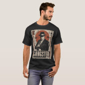 Retro Noir Gangster | Verbodsbepaling Era Art T-shirt (Voorkant volledig)