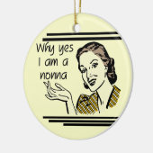 Retro Nonna Tshirts en Gifts Keramisch Ornament (Links)