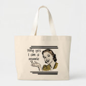 Retro Nonnie T-shirts en GIfts Grote Tote Bag (Voorkant)