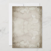 Retro noodlijdend skelet Halloween Party Bash Kaart (Achterkant)