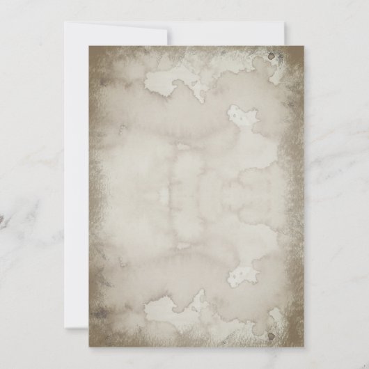 Retro noodlijdend skelet Halloween Party Bash Kaart (Achterkant)