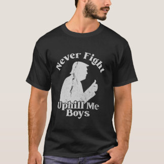 Retro nooit vechten Uphill Me Jongens Happy 4th va T-shirt