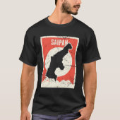 Retro Noordelijke Marianen Saipan T-shirt (Voorkant)