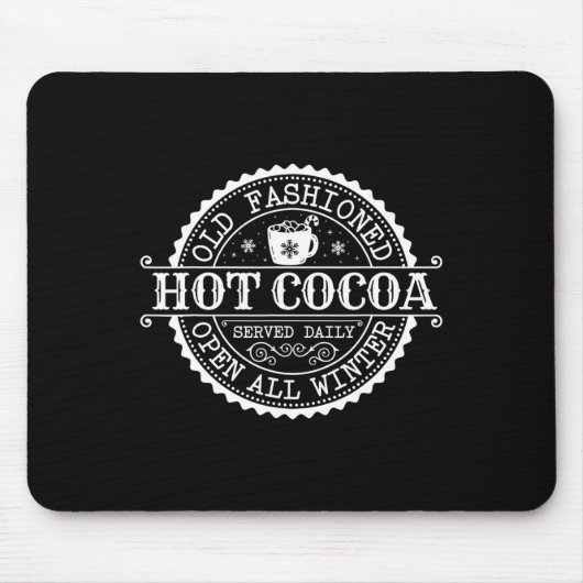 Retro Noordpool Old Fashioned Hot Cocoa Coffee Me Muismat (Voorkant)