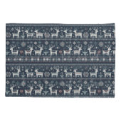 Retro Noordse rendierpatroon Kussensloop (Achterkant)