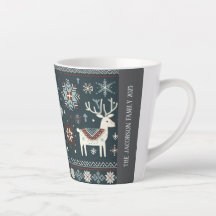 Retro Noordse rendierpatroon