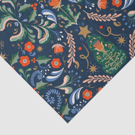 Retro  Nordic Christmas Tissuepapier (Detail)