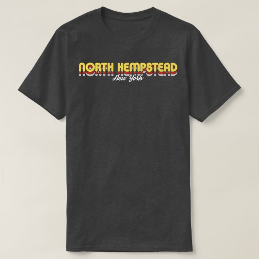 Retro North Hempstead, Verenigde Staten T-shirt (Design voorkant)