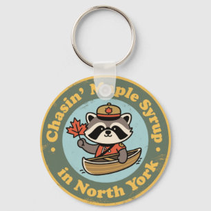 Retro North York Wasbeer Kano Sleutelhanger