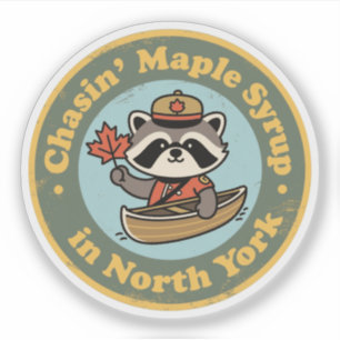 Retro North York Wasbeer Kano Sticker