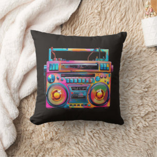 Retro Nostalgie Boombox Muziek Klassieker Kussen