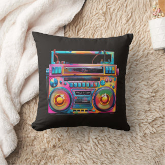 Retro Nostalgie Boombox Muziek Klassieker Kussen