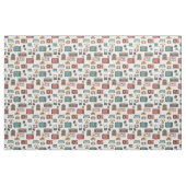  retro nostalgie jukebox fonograaf stof (Fat Quarter)