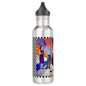 Retro Nostalgische Couple Dancing uit 1950 Waterfles (Links)