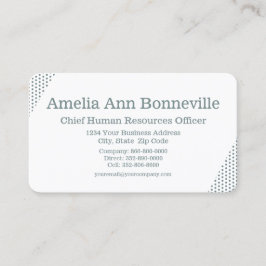 Retro  nostalgische groene stippen visitekaartje