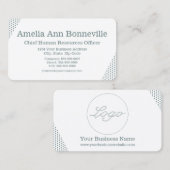 Retro nostalgische groene stippen visitekaartje (Voorkant / Achterkant)