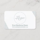 Retro  nostalgische groene stippen visitekaartje (Achterkant)