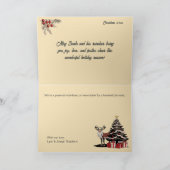 Retro nostalgische kerst Kaart (Binnen)