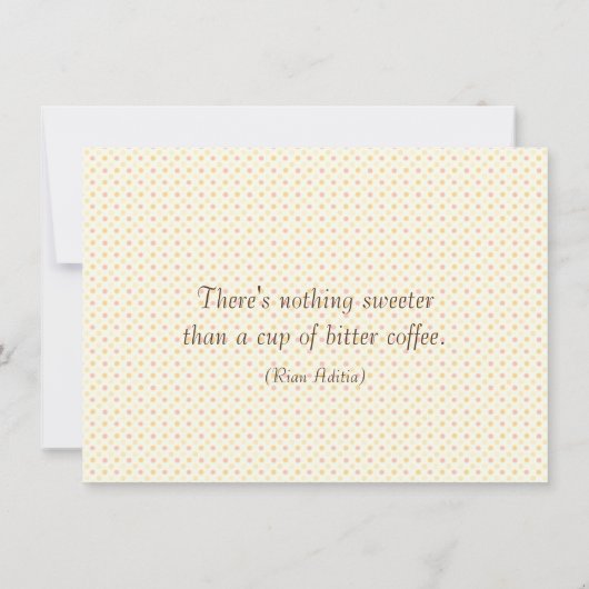 Retro nostalgische koffiezetapparaat & cup party I Kaart (Achterkant)