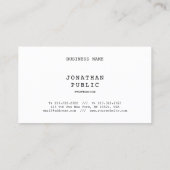 Retro  nostalgische look-minimalistische Sjabloon Visitekaartje (Achterkant)