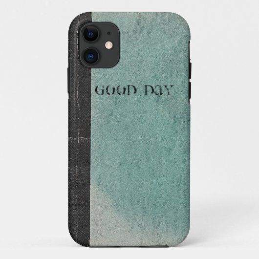Retro notebook boek sjabloon groene iPhone5Hoesje Case-Mate iPhone Case (Achterkant)