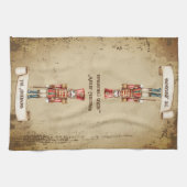 Retro Notenkraker Custom Merry Christmas Theedoek (Horizontaal)