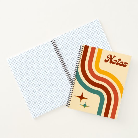 Retro Notes Spiral Notebook Notitieboek (Binnen)