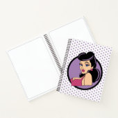 Retro Notitieboek Vrouw (Binnen)