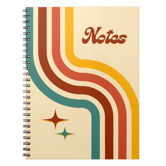 retro notities spiraal notebook notitieboek (Voorkant)