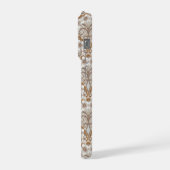 Retro Nouveau - Natures Curves and Timeless Blooms iPhone Hoesje (Linkerkant)