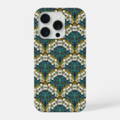 Retro Nouveau - Natures Curves and Timeless Blooms iPhone Hoesje (Achterkant)