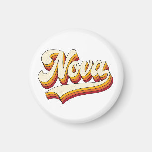 Retro Nova Naam 70s Vintage Design Magneet